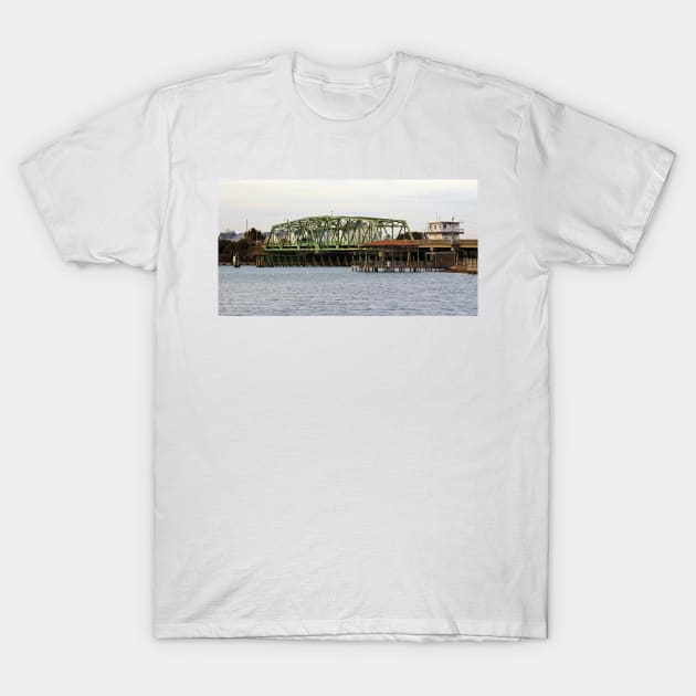 Surf City Swing Bridge T-Shirt by Cynthia48